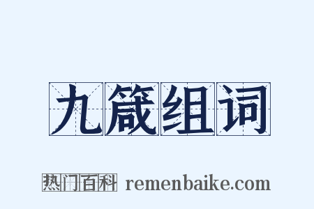 九箴组词是什么意思的图片